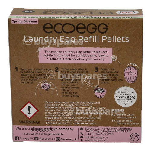 Ecoegg Washing Machine Spring Blossom Laundry Egg Refill Pellets - 50 Washes