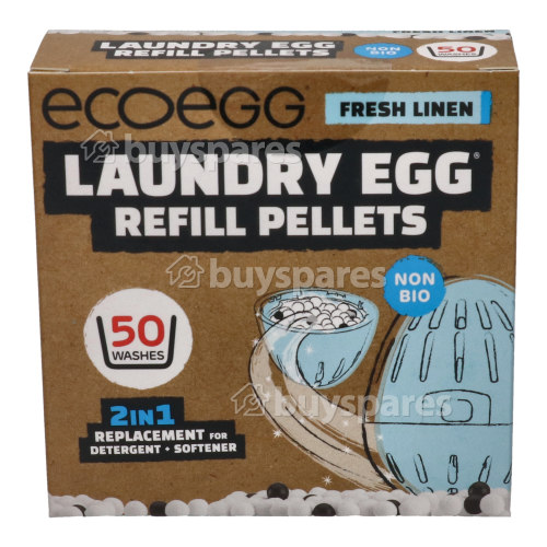 Ecoegg Washing Machine Fresh Linen Laundry Egg Refill Pellets - 50 Washes