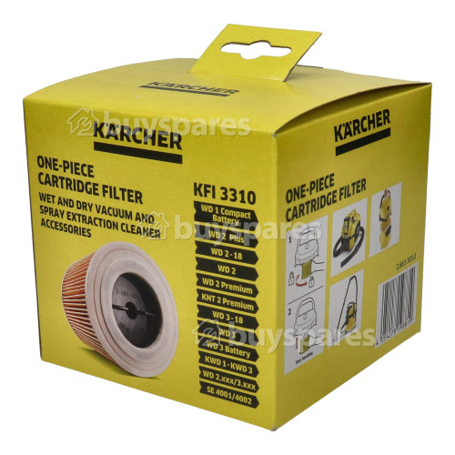 Kärcher K2 Premium Home Vacuum Cleaner Wet & Dry Cartridge Filter