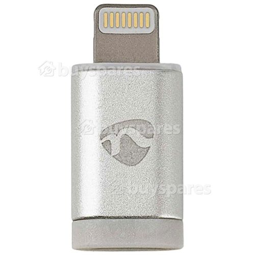 Adaptador De Carga Y Sincronización Micro-B Lightning Macho A USB 2.0 De 8 Pines iPhone Nedis