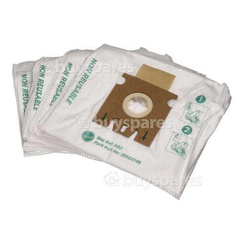 Hoover H82 Pure EPA Microfibre Dust Bag (Pack Of 4)