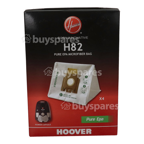 Hoover H82 Pure EPA Microfibre Dust Bag (Pack Of 4)