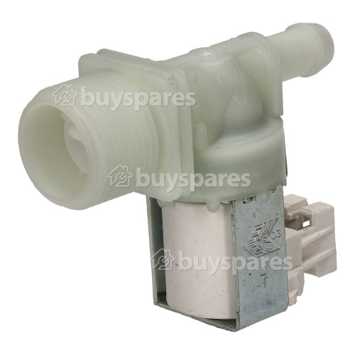 Cold Water Single Inlet Solenoid Valve 180deg With Protected Tag Fitting & 12 Bore Outlet