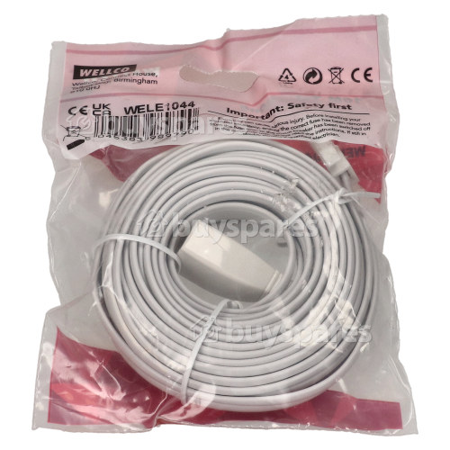 Wellco 10m Telephone Extension Lead