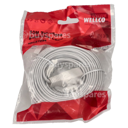 Wellco 10m Telephone Extension Lead