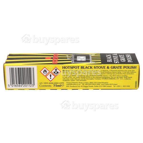 Hotspot 75ml Stove & Grate Polish Tube - Black