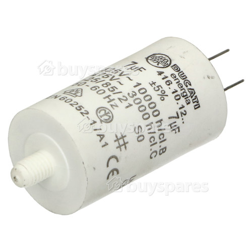 Condensatore Di Avviamento MKA 7uF 5% 450V 3,4x7cm Con Picchetto M8 E Doppio Faston Konek - Foto 5