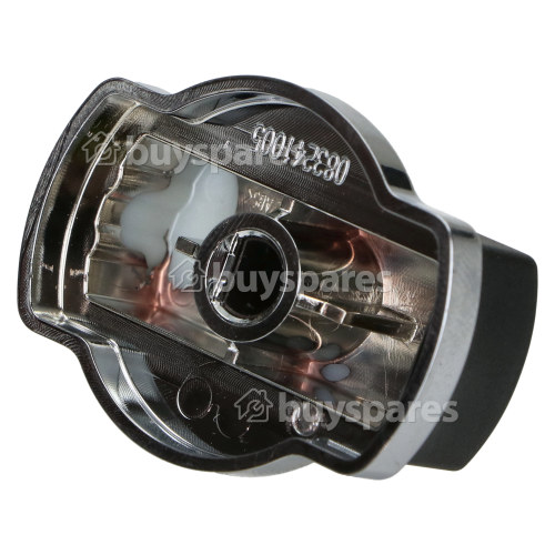 Bouton De Commande De La Table De Cuisson &Agrave; Gaz - Chrome/Noir Stoves