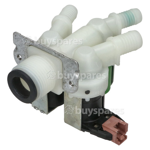 AEG Cold Water Triple Inlet Solenoid Valve : 180Deg. With Protected (push) Connectors