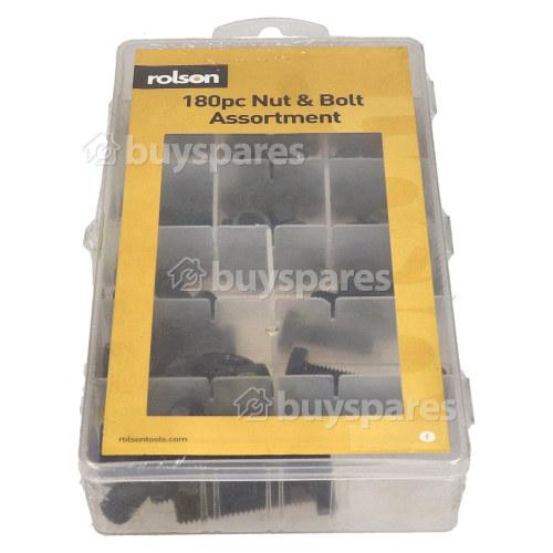 Rolson Nut & Bolt Kit : 180 PIECE (engineers Tool Box)
