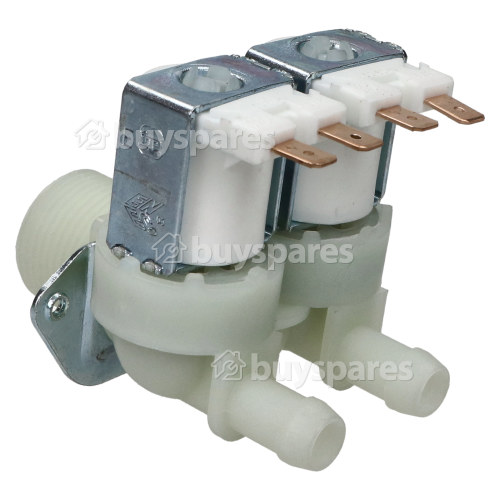 Cold Water Double Solenoid Inlet Valve : 180deg. 12 Bore Outlets
