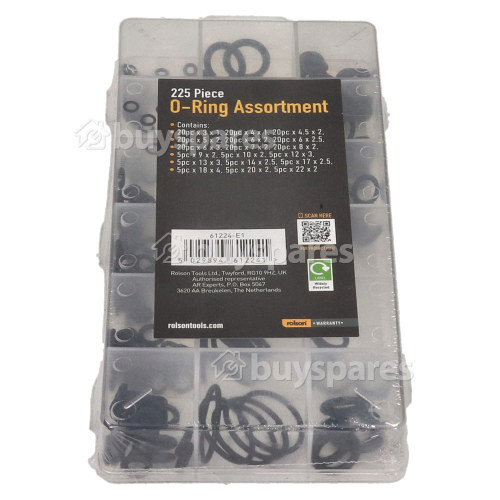 Rolson 225 Piece O-Ring Set / Kit