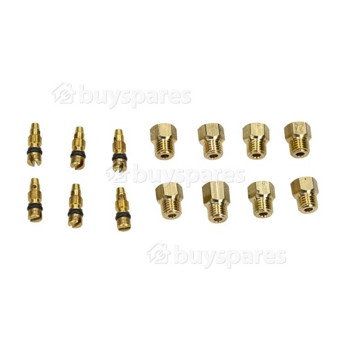 Flavel Injector Conversion Kit : Natural Gas To LPG Plus Technical Bulletin &ndash; Jets & Screw Sizes