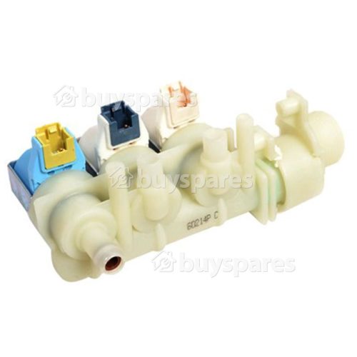 Hotpoint Cold Water Triple Inlet Solenoid Valve Unit :with Protected (push) Connectors