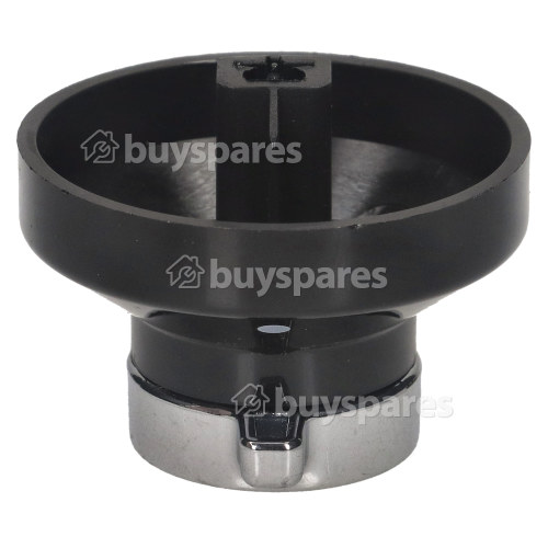 Stoves Hotplate Control Knob - Black / Chrome
