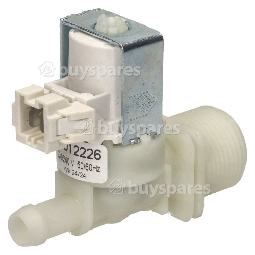 High Quality Compatible Replacement Cold Water Single Inlet Solenoid Valve :180Deg. With Protected Tag Fitting & 12 Bore Outlet