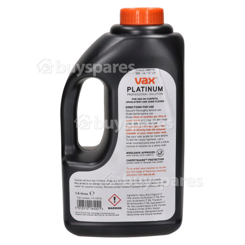 Vax Platinum Professional Carpet Cleaning Solution 1.5L