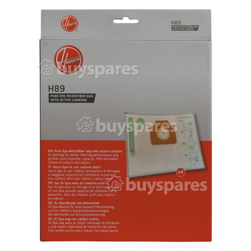 Hoover H89 EPA Dust Bag With Active Carbon (Pack Of 4)