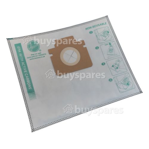 Hoover H89 EPA Dust Bag With Active Carbon (Pack Of 4)