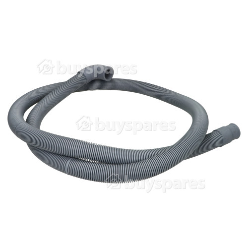 Tuyau De Vidange Universel 1,5M Pour Lave-linge Et Lave-vaisselle ( Droit 21 Mm Sur L'extrémité Du Tuyau À Angle Droit 22 Mm De Diamètre Intérieur ) - Compatible Elektra Bregenz