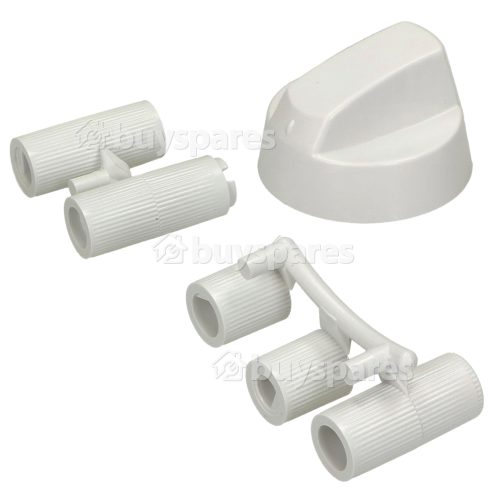 Universal Multifit Cooker Control Knob, White, 42mm