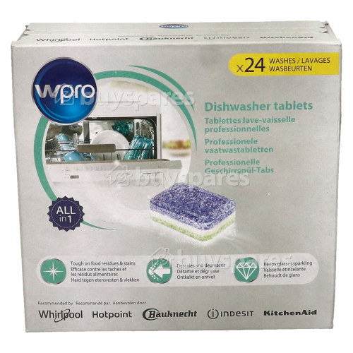 Wpro Powerpro Dishwasher Tablets (Box Of 24)