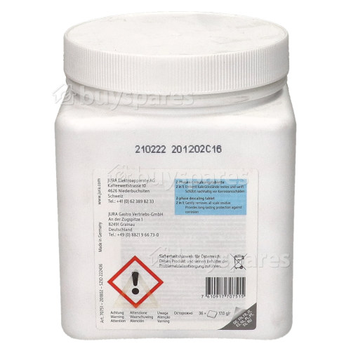 Jura 2 Phase Coffee Machine Descaling Tablets (Pack Of 36)
