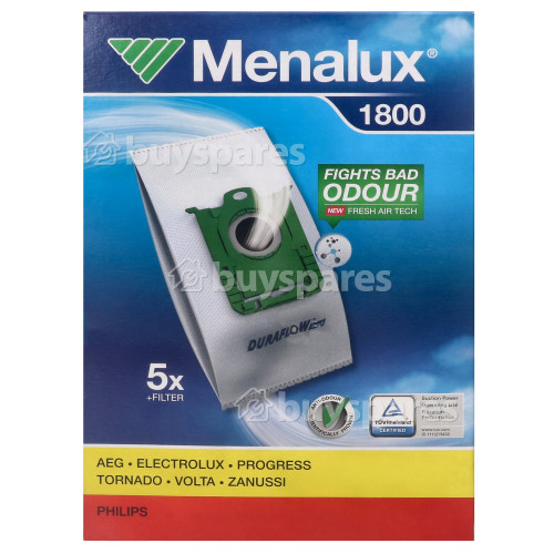 1800 Sacs &Agrave; Poussi&egrave;re Pour Aspirateur : Lot De 5 Electrolux