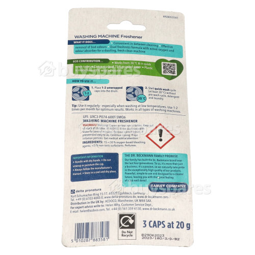 Dr.Beckmann Washing Machine Freshener Tabs - Pack Of 3