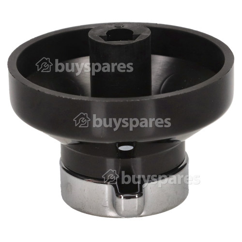 Hotplate Control Knob - Black / Chrome