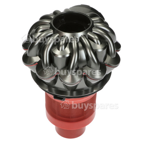 Dyson Cyclone Assembly - Nickel & Red