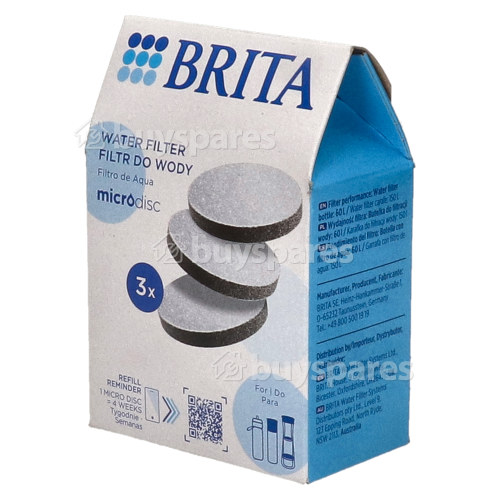 Brita Fill & Go MicroDisc Filters (Pack Of 3)