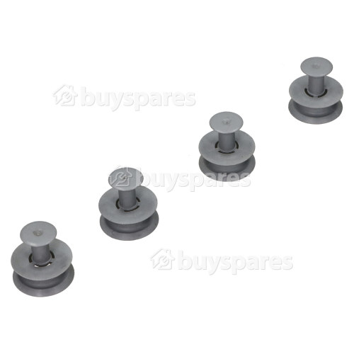 Roulettes De Panier Sup&eacute;rieur De Lave-vaisselle (Lot Philips-Whirlpool