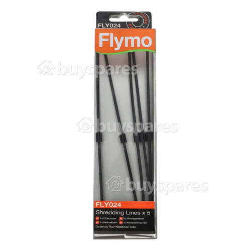Ligne De Broyage D'aspirateur De Jardin FLY024 - Paquet De 5 - Garden Vac 1500 Plus Flymo