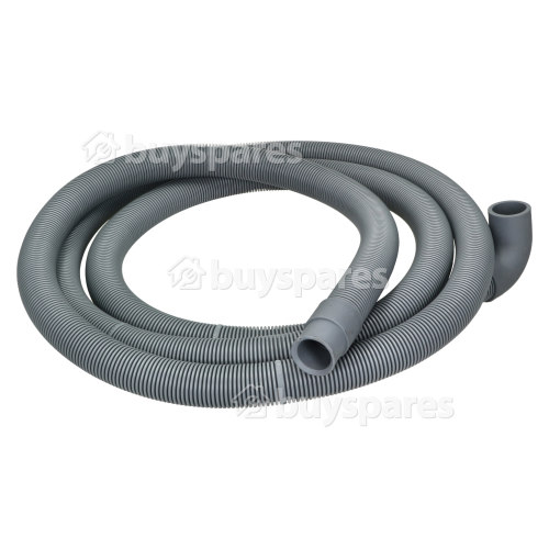 Tuyau De Vidange Universel 2,5M 19 Mm Avec Extrémité Angle Droit 22 Mm - Ø Interne S' - Lave-Linge Et Lave-Vaisselle - Compatible W 125 X (FR) Indesit
