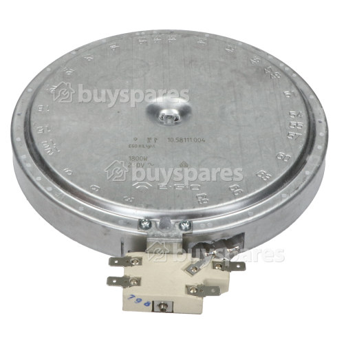 Medium Ceramic Hob Hotplate Element - 1800W Eika 200203812