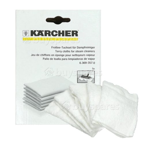 Karcher Steam Cleaner Small Terry Cloths - Pack Of 5