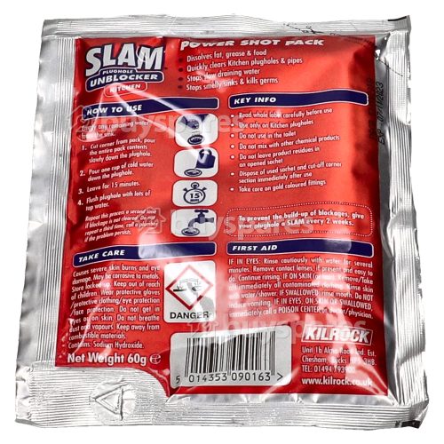 D&eacute;boucheur D'Evier Slam - Sachet De 60 G - Kilrock
