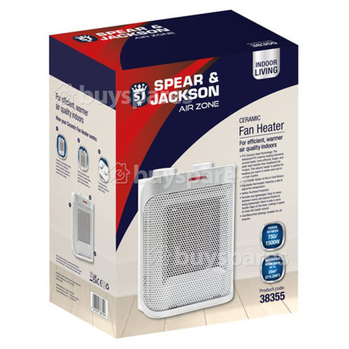 Spear & Jackson PTC Ceramic Fan Heater