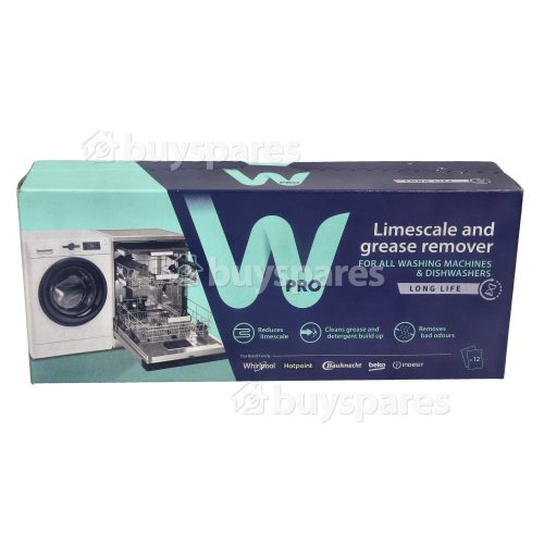 Détartrant Et Dégraissant Pour Lave-linge Et Lave-vaisselle ( Paquet De 12 Sachets ) Wpro