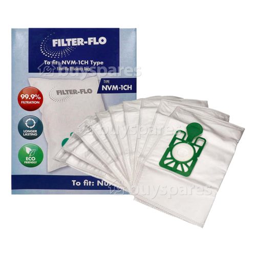 NVM-1CH Filter-Flo Sacs Synth&eacute;tiques Pour Aspirateurs (paquet De 10)