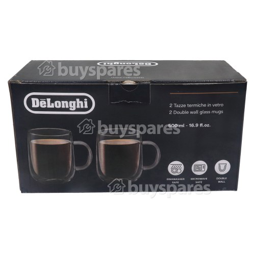 DeLonghi Double Wall Glass Mugs