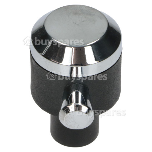 Rangemaster / Leisure / Flavel Hotplate Control Knob - Black / Chrome