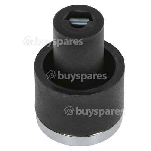 Rangemaster / Leisure / Flavel Hotplate Control Knob - Black / Chrome