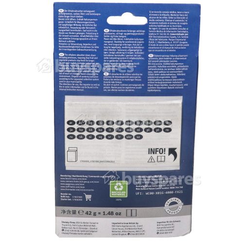 Bosch Fresh Protect: Ethylene Absorber Starter Set (for Refrigerators With Digital Timers)