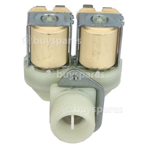 Samsung Cold Water Double Solenoid Inlet Valve : 180Deg. 12 Bore Outlets