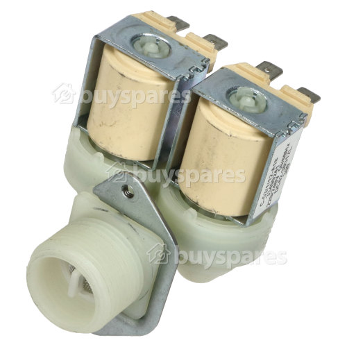 Samsung Cold Water Double Solenoid Inlet Valve : 180Deg. 12 Bore Outlets
