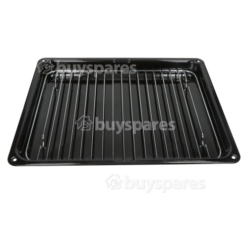 Grill Pan Tray Includes Handle & Grid : 365x290mm