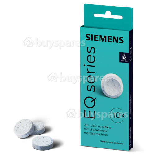 Siemens EQ Series 2-in-1 Fully Automatic Coffee Machine Descaling Tablets - Pack Of 10