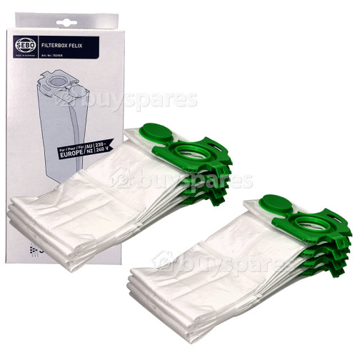 Sacs Aspirateur En Fibres Non-tiss&eacute;es - 7029ER Felix - Paquet De 8 - Sebo